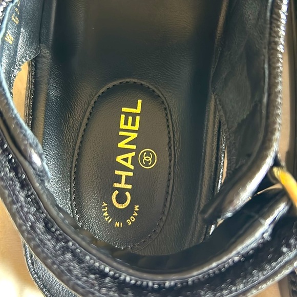 Chanel DADS SANDALS Grained Leather 36 - Picture 16 of 17